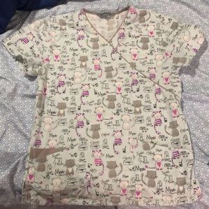 Kitty scrub top